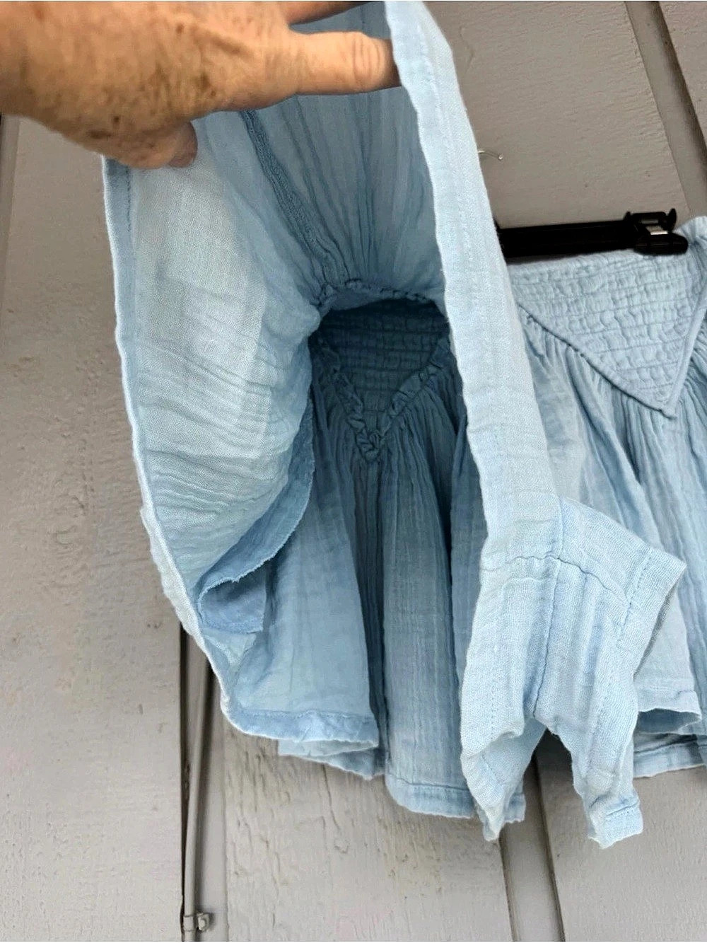 Free People Mini Skirt in Blue Size Medium - Picture 3 of 8